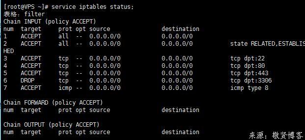 CentOS linux关闭iptables防火墙